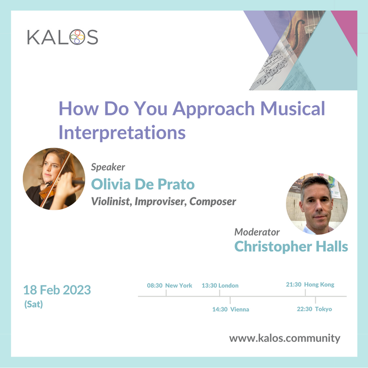 [2023.02.18 Video] Olivia De Prato - How Do You Approach Musical Interpretations